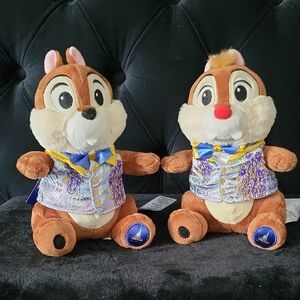 Disney World 50th Anniversary Chip 'n' Dale Plushies